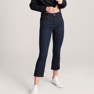 Abercrombie Simone high rise ankle flare jeans sz 10R